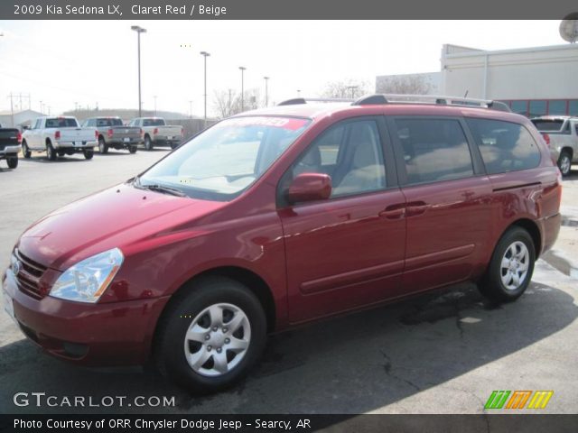 2009 Kia Sedona LX in Claret Red