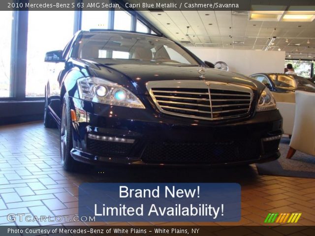 2010 Mercedes-Benz S 63 AMG Sedan in Capri Blue Metallic