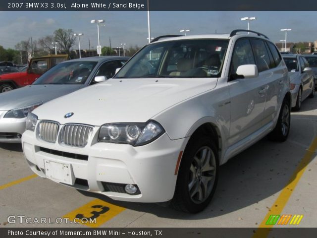 2007 BMW X3 3.0si in Alpine White