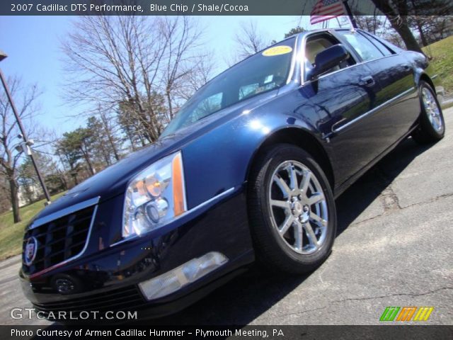 2007 Cadillac DTS Performance in Blue Chip