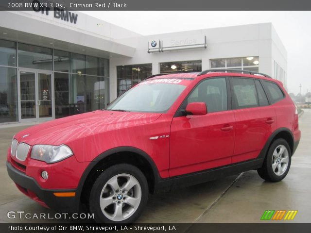 2008 BMW X3 3.0si in Crimson Red
