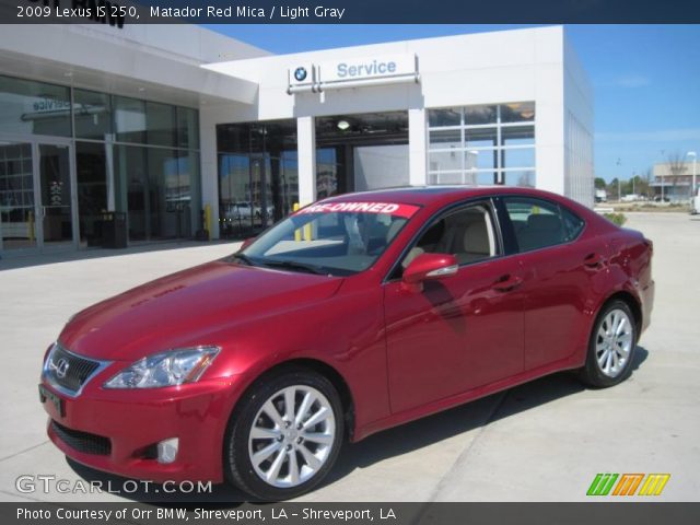 2009 Lexus IS 250 in Matador Red Mica