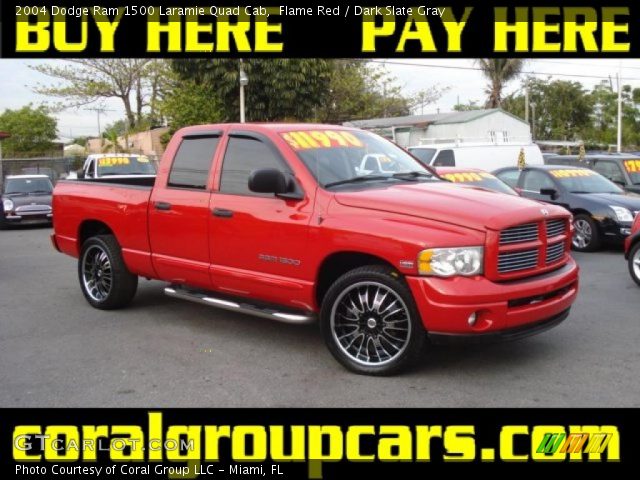 2004 Dodge Ram 1500 Laramie Quad Cab in Flame Red