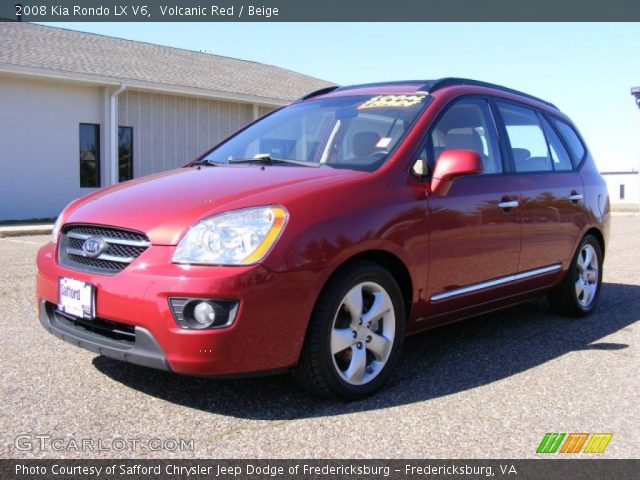 2008 Kia Rondo LX V6 in Volcanic Red