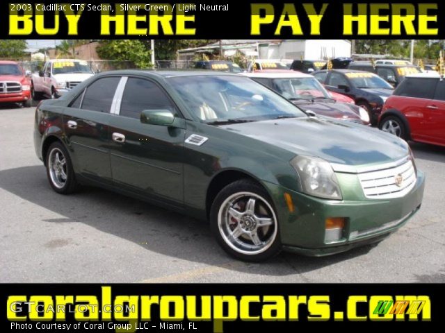 2003 Cadillac CTS Sedan in Silver Green