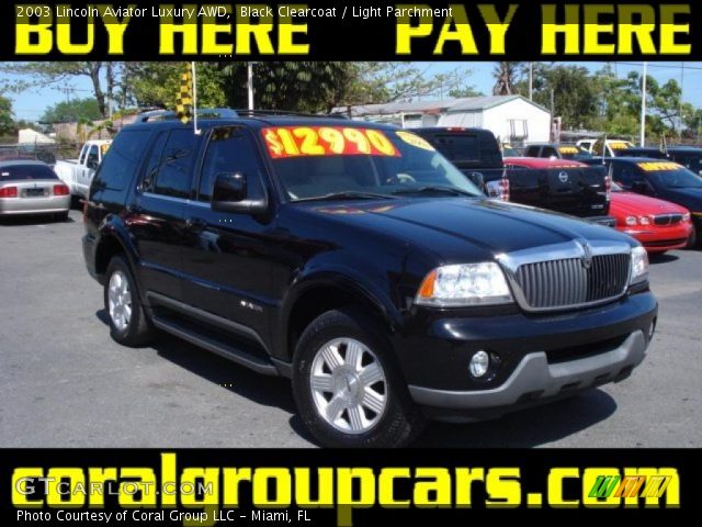 2003 Lincoln Aviator Luxury AWD in Black Clearcoat