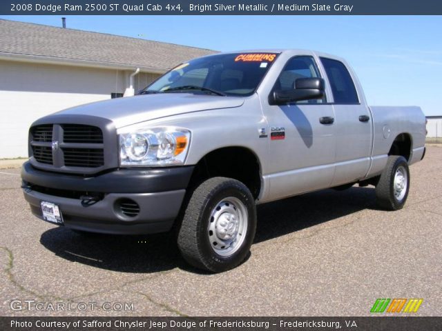 2008 Dodge Ram 2500 ST Quad Cab 4x4 in Bright Silver Metallic