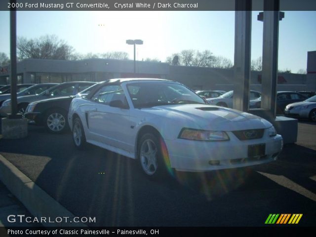 2000 Ford Mustang GT Convertible in Crystal White