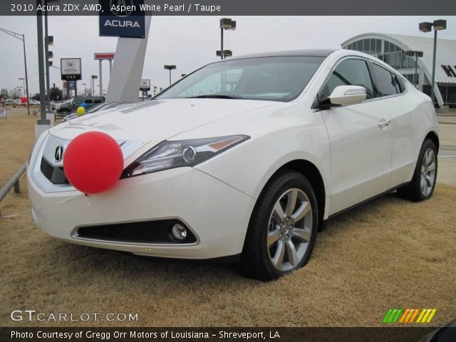 2010 Acura ZDX AWD in Aspen White Pearl