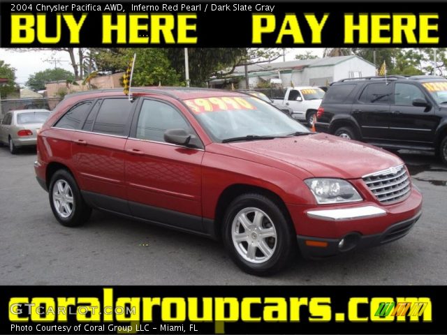 2004 Chrysler Pacifica AWD in Inferno Red Pearl