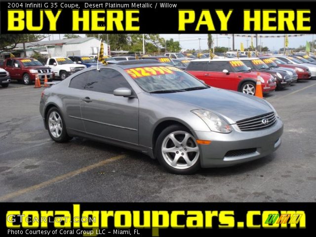 2004 Infiniti G 35 Coupe in Desert Platinum Metallic