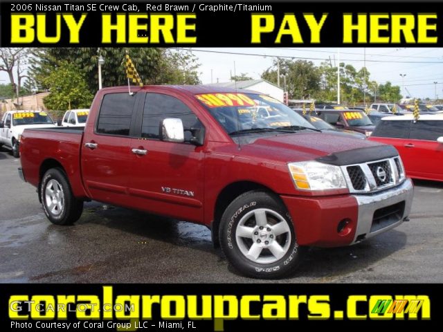2006 Nissan Titan SE Crew Cab in Red Brawn
