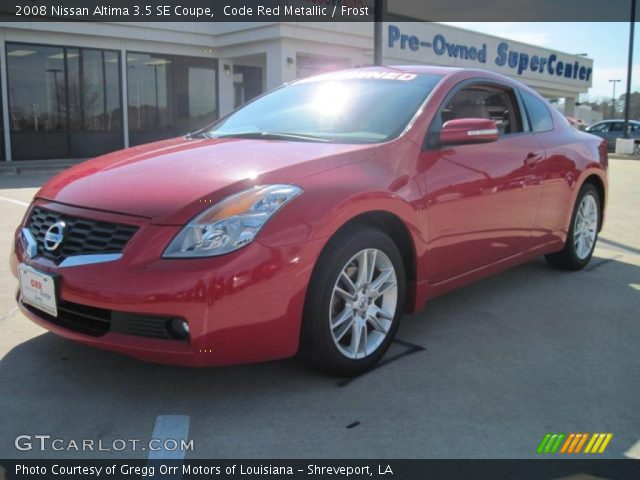 Red nissan altima 2008