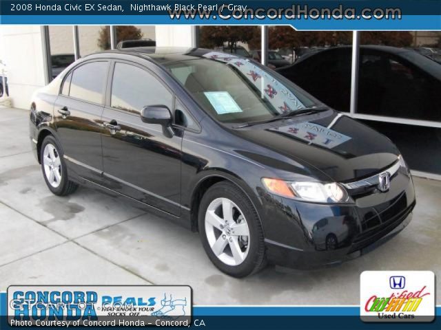 2008 Honda Civic EX Sedan in Nighthawk Black Pearl