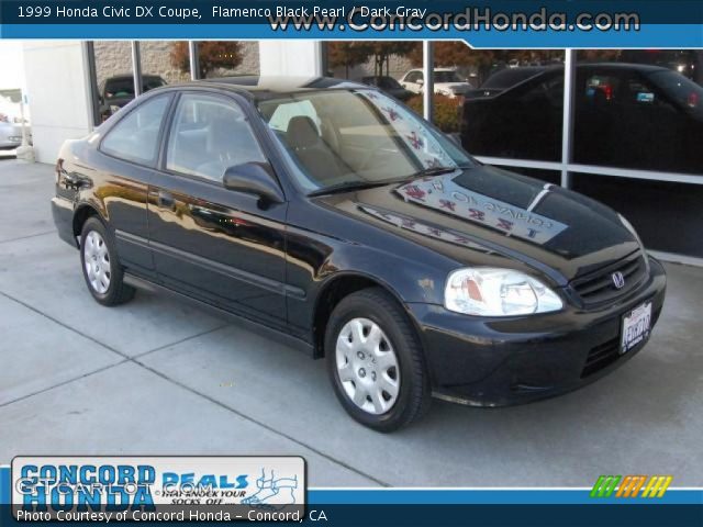 1999 Honda Civic DX Coupe in Flamenco Black Pearl