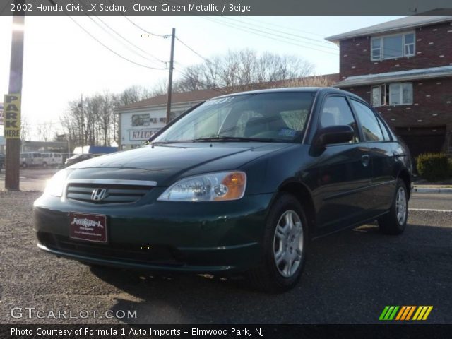 2002 Honda Civic LX Sedan in Clover Green Metallic