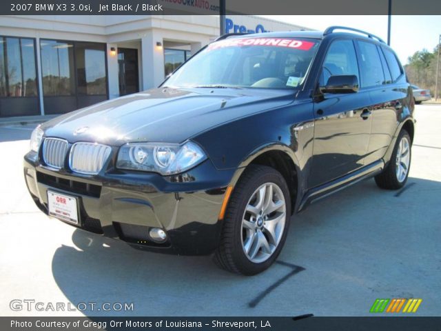 2007 BMW X3 3.0si in Jet Black