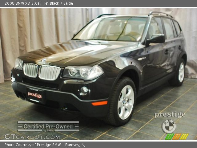 2008 BMW X3 3.0si in Jet Black