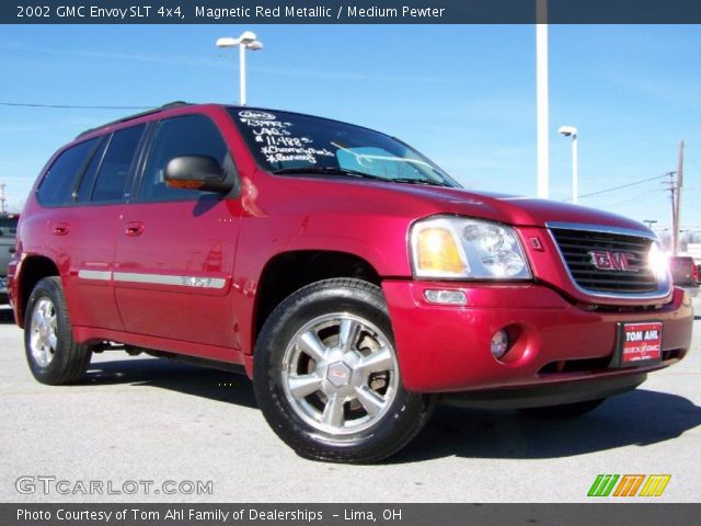 2002 GMC Envoy SLT 4x4 in Magnetic Red Metallic