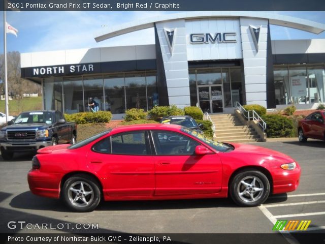 2001 Pontiac Grand Prix GT Sedan in Bright Red