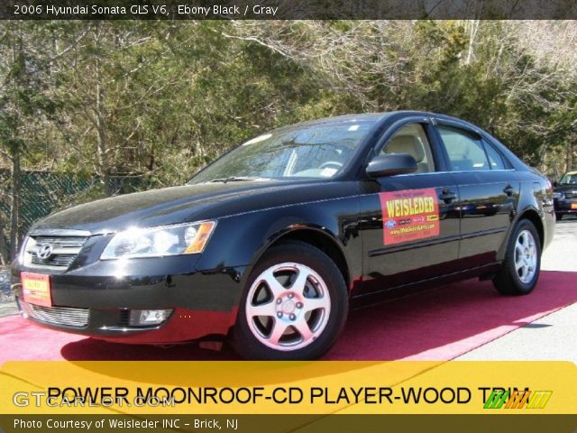 2006 Hyundai Sonata GLS V6 in Ebony Black