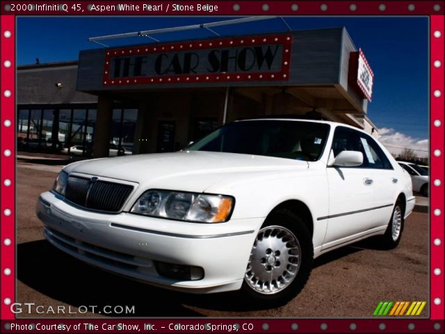 2000 Infiniti Q 45 in Aspen White Pearl