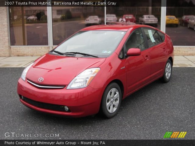 2007 Toyota Prius Hybrid in Barcelona Red Metallic