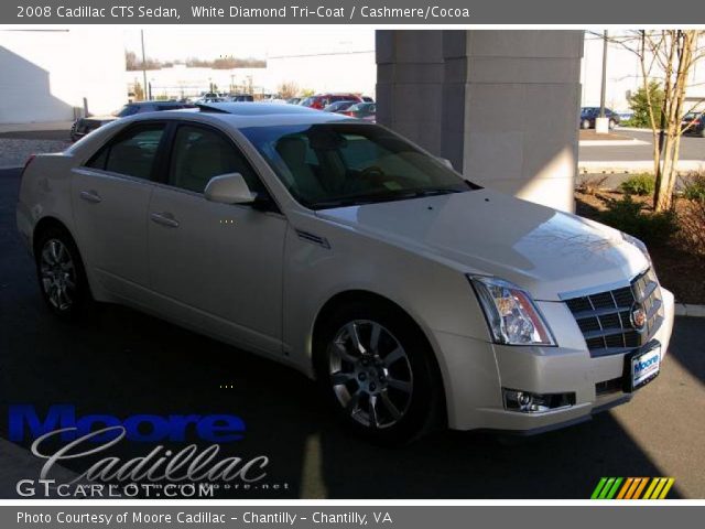 2008 Cadillac CTS Sedan in White Diamond Tri-Coat
