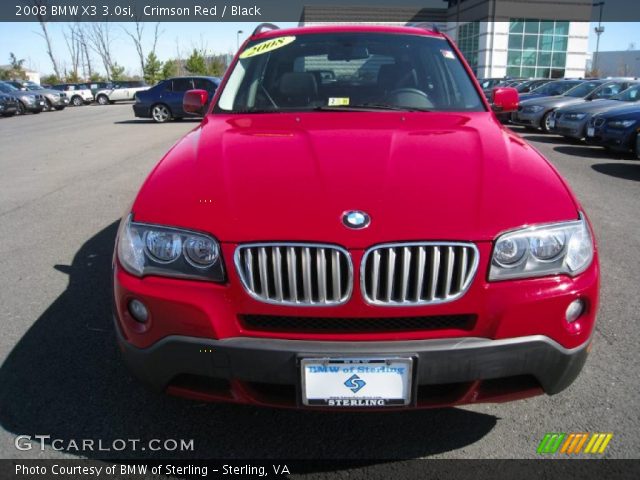 2008 BMW X3 3.0si in Crimson Red