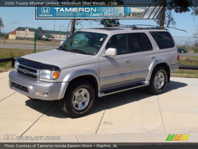 2000 Toyota 4Runner Limited in Millennium Silver Metallic