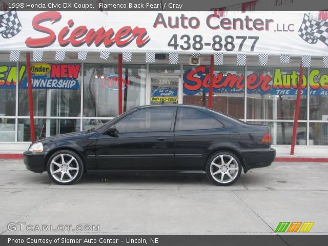 1998 Honda Civic DX Coupe in Flamenco Black Pearl