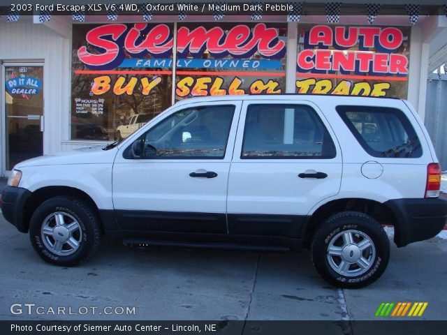 2003 Ford Escape XLS V6 4WD in Oxford White