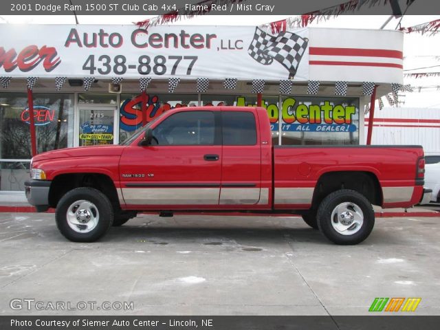 2001 Dodge Ram 1500 ST Club Cab 4x4 in Flame Red