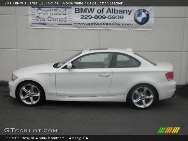 2010 BMW 1 Series 135i Coupe in Alpine White