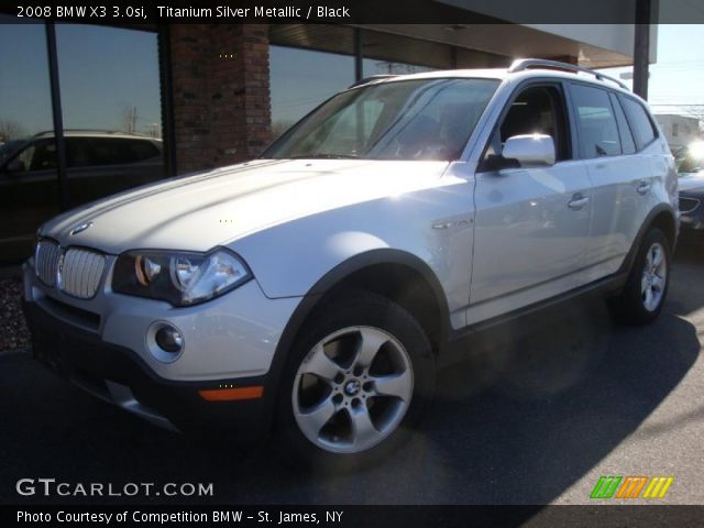 2008 BMW X3 3.0si in Titanium Silver Metallic