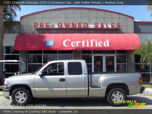 2001 Chevrolet Silverado 1500 LS Extended Cab in Light Pewter Metallic