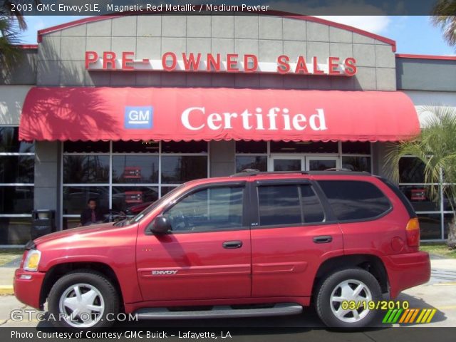 2003 GMC Envoy SLE in Magnetic Red Metallic