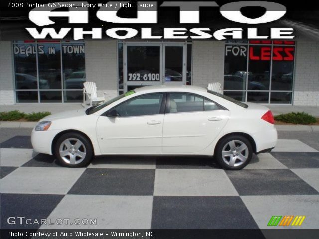 2008 Pontiac G6 Sedan in Ivory White