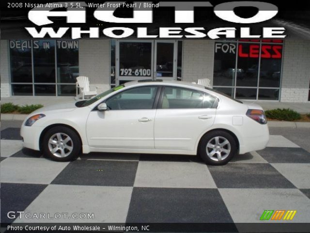 2008 Nissan Altima 3.5 SL in Winter Frost Pearl