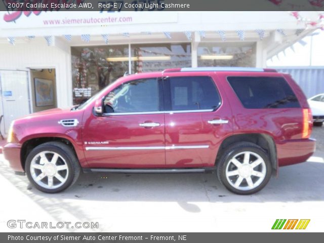 2007 Cadillac Escalade AWD in Red-E