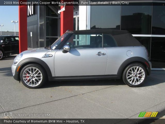 2009 Mini Cooper John Cooper Works Convertible in Pure Silver Metallic