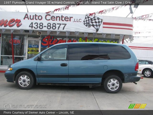 1997 Plymouth Grand Voyager SE w/Hand Controls, Chair Lift in Island Teal Satin Glow