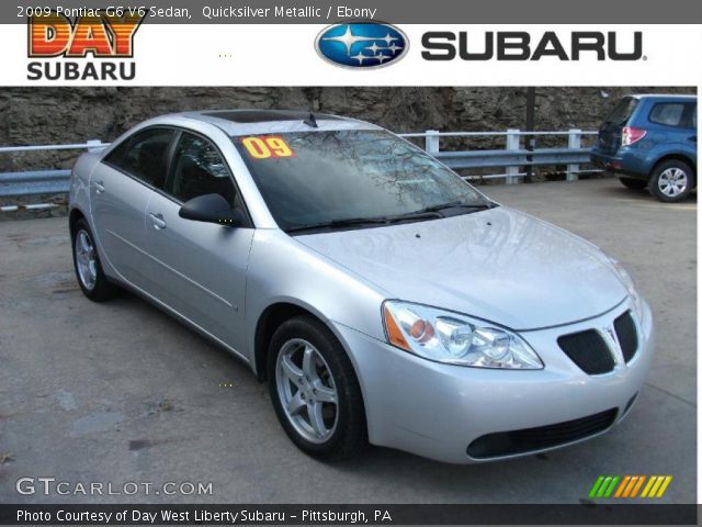 2009 Pontiac G6 V6 Sedan in Quicksilver Metallic