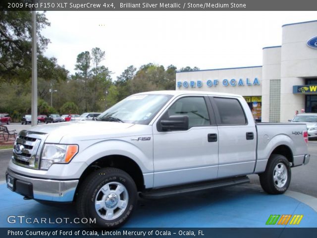 2009 Ford F150 XLT SuperCrew 4x4 in Brilliant Silver Metallic