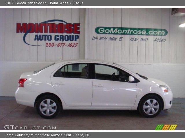 2007 Toyota Yaris Sedan in Polar White