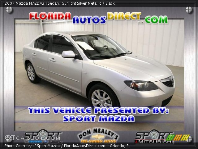 2007 Mazda MAZDA3 i Sedan in Sunlight Silver Metallic
