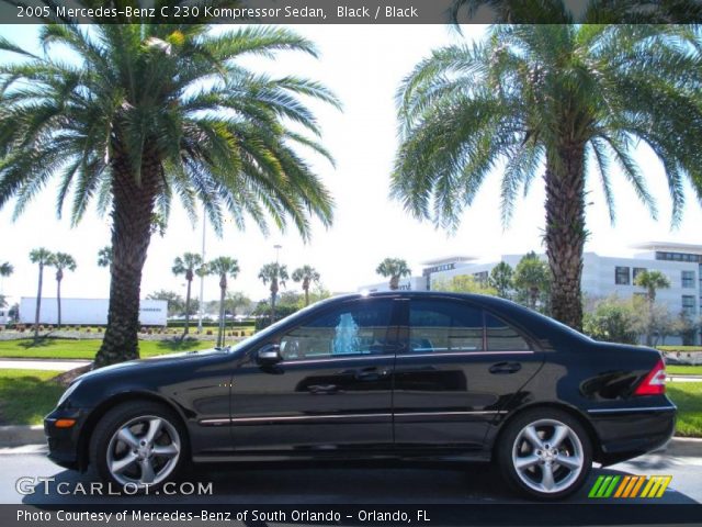 2005 Mercedes-Benz C 230 Kompressor Sedan in Black