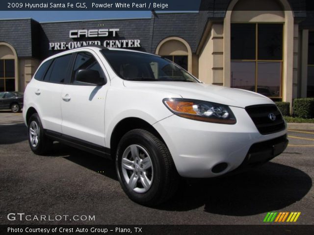 2009 Hyundai Santa Fe GLS in Powder White Pearl