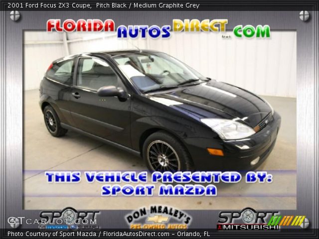 2001 Ford Focus ZX3 Coupe in Pitch Black