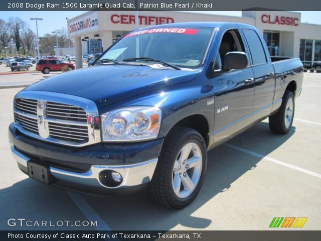 2008 Dodge Ram 1500 Laramie Quad Cab in Patriot Blue Pearl